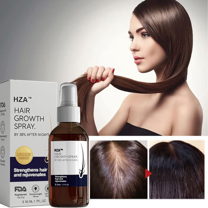 🌿 Spray Natural HZA™ para o Crescimento Capilar