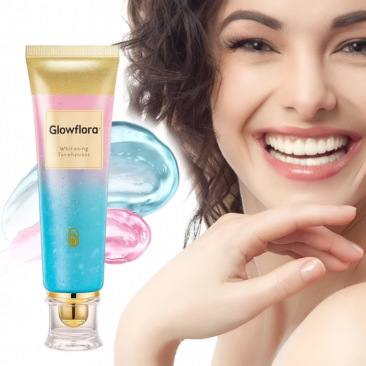 "Glowflora™ Pasta de Dentes Probiótica Branqueadora e de Hálito Fresco".